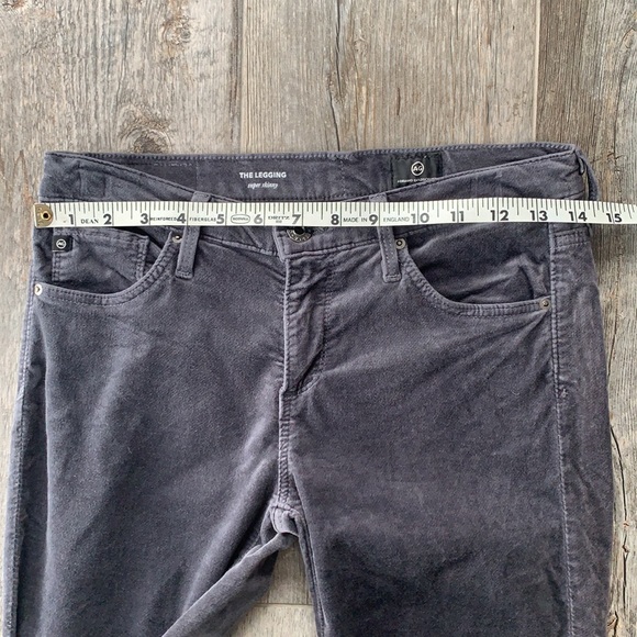 AG ADRIANO GOLDSCHMIED Velvet grey “the legging super skinny. - Picture 9 of 9